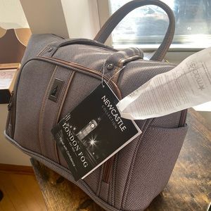 London Fog Newcastle cabin bag  in the color Slate Bronze Herringbone